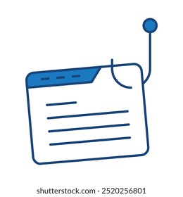 Iconos de trazo editables de Phishing Blue. Tecnología De Seguridad Cibernética, Phishing, Hacking, Delincuencia Cibernética, Seguridad, Troyano, Protección De Dispositivos, Ilustración vectorial De Privacidad.
