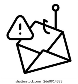 Phishing Email Icon Element For Design