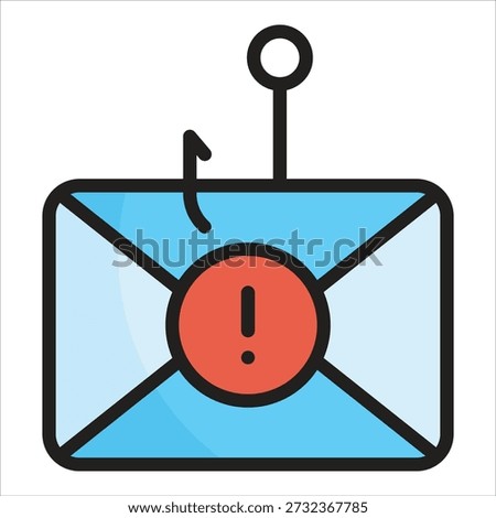 Phishing Email Icon Element For Design