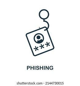 Phishing flat icon. Colored element sign from internet security collection. Flat Phishing icon sign for web design, infographics and more.