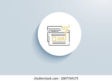 Phishing and Fraud icon vector design