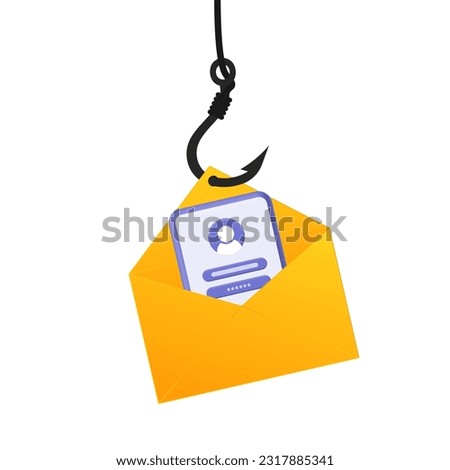 Phishing. Hacking account. Hacker activity, data phishing, credit or debit card steal data. Network security. Internet phishing, hacked login and password. Cyber crime. Vector. 