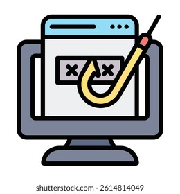 Phishing Icon Element For Design