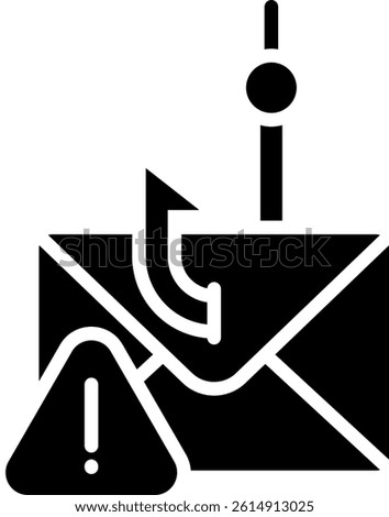 Phishing Icon Glyph Vector Illustration
