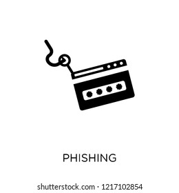 Phishing icon. Phishing symbol design from Internet security collection. Simple element vector illustration on white background.