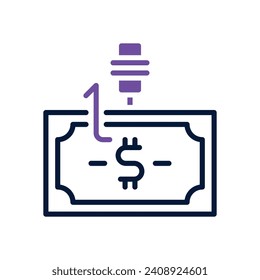 icono de phishing. icono de doble tono vectorial para tu sitio web, móvil, presentación y diseño de logotipo.