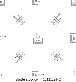 Phishing login pattern seamless vector repeat geometric for any web design