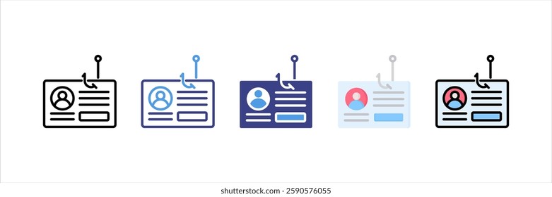 Phishing Multi Style Icon Set