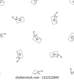 Phishing personal data pattern seamless vector repeat geometric for any web design