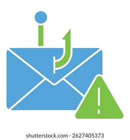 Ícone do vetor de e-mail de prevenção de phishing que ilustra a segurança de e-mail e a proteção on-line
