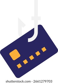 Ilustração plana do vetor do ícone da coisa da proteção contra phishing