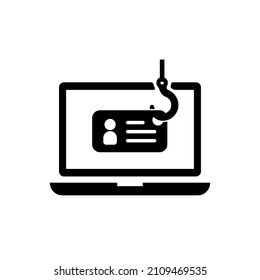 Phishing-Betrug, Vektorgrafik (Laptop PC)
