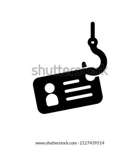 Phishing scam vector icon illustration