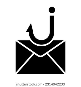 Phishing Vector Glyph Icon For Personal And Commercial Use.
