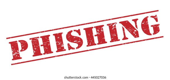 phishing vector stamp on white background
