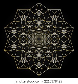 Phive fractal, sacred geometry, fractal of pentagonal structure