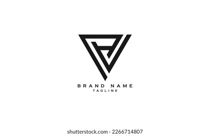  PHJ, PVJ, PHD, PAJ, Abstract initial monogram letter alphabet logo design