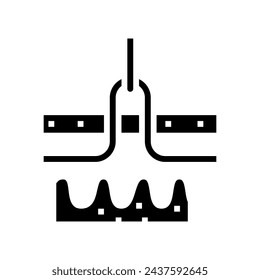 phlebectomy surgery glyph icon vector. phlebectomy surgery sign. isolated symbol illustration