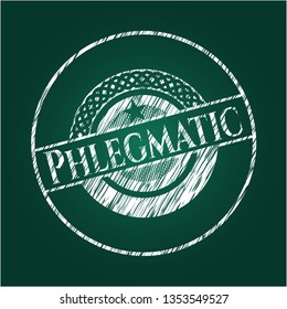 Phlegmatic with chalkboard texture