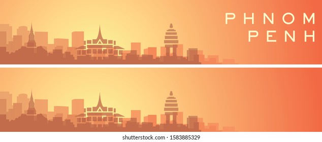 Phnom Penh Beautiful Skyline Scenery Banner