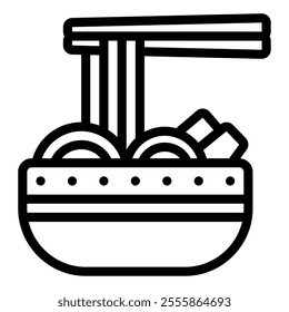 Pho Asian Food icon illustration