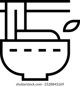 pho icon. Thin linear style design isolated on white background
