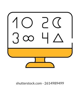 phobia test line icon vector. phobia test sign. isolated symbol illustration