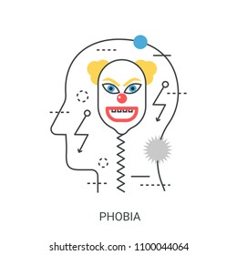 Phobia vector illustration concept.