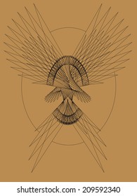 Phoenix, abstract drawing