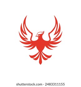 Phoenix abstraktes Logo Moderner Stil