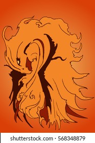 Phoenix . abstract vector background
