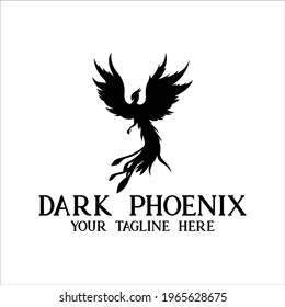 phoenix animal bird logo vector. phoenix illustration design vector