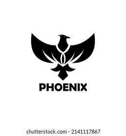 phoenix animal design logo vector. phoenix logo template