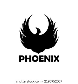 phoenix animal design logo vector. illustration of phoenix logo