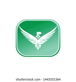 a phoenix animal  logo template