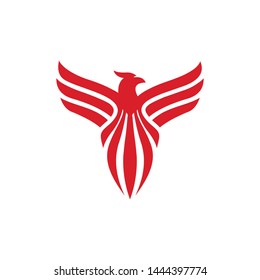 a phoenix animal logo template
