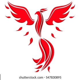 Phoenix Bird Stock Vector (Royalty Free) 547830895 | Shutterstock