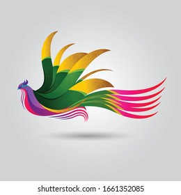 Phoenixvogel mit attraktiver Farbe