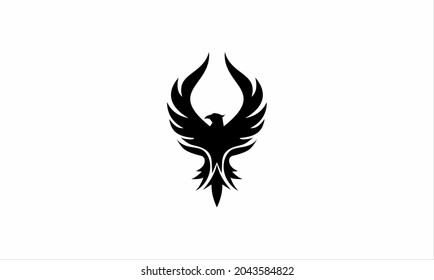 phoenix bird BLACK  logo VEKTOR
