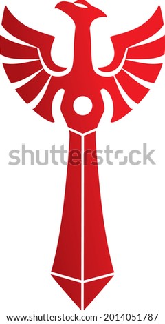 PHOENIX BIRD COMBINE WITH A SWORD