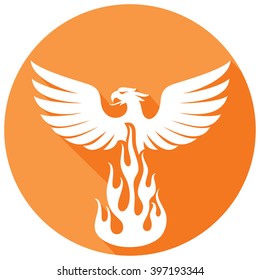 phoenix bird flat icon 