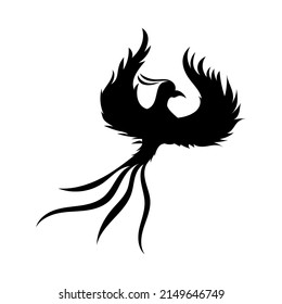Phoenix bird icon design template ilustration vector