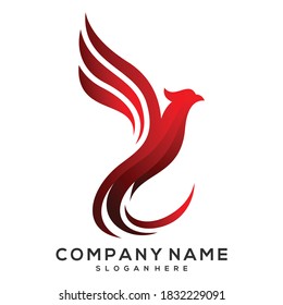 phoenix bird icon vector illustration logo