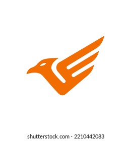 Phoenix bird icon vector illustration. Simple and modern phoenix logo isolated on white background. Cool phoenix logo inspiration.