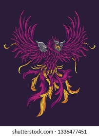 Phoenix Bird Illustration