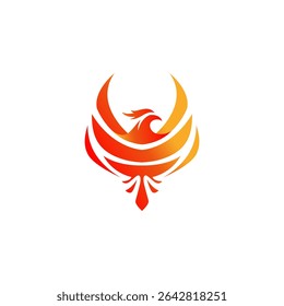 Phoenix Bird Illustration emblem logo artwork.