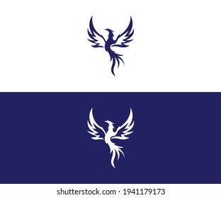 phoenix bird logo concept design