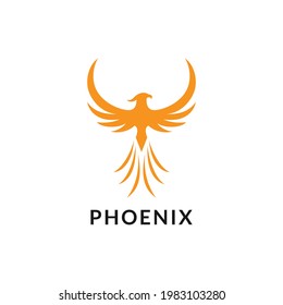 
phoenix bird logo design for logo template