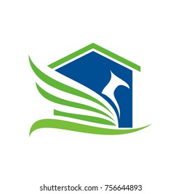 Phoenix bird logo design template illustration