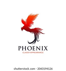 Phoenix Bird Logo design vector
